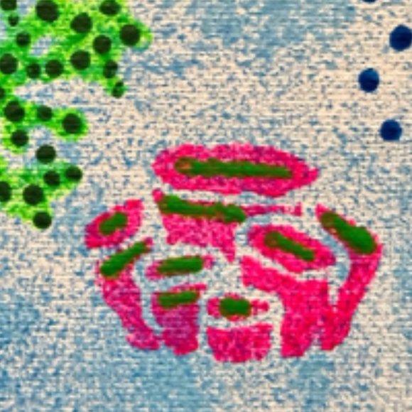 UV BLACKLIGHT CORAL PAINTING White Canvas Coral Saltwater Reef Ocean Life Art - Picture 3 of 4